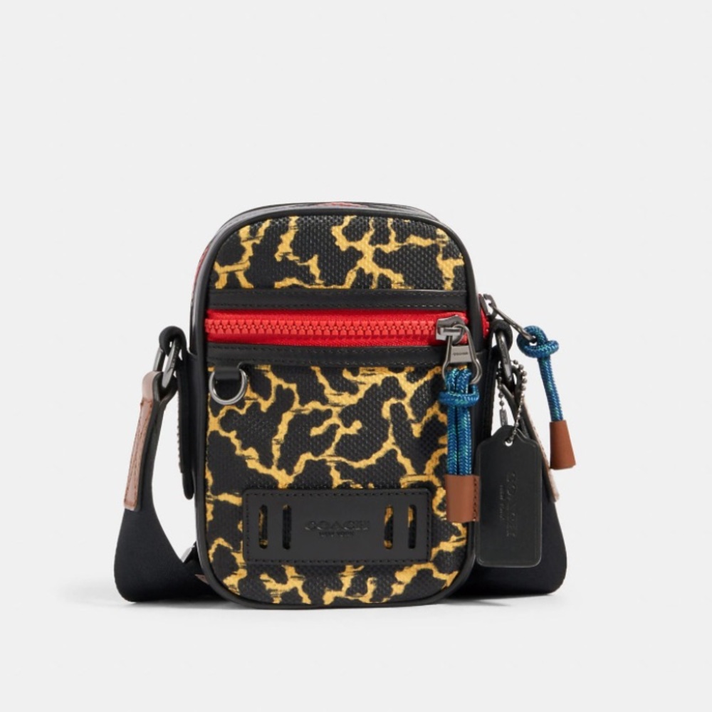 COACH Terrain Crossbody With Wavy Animal Print